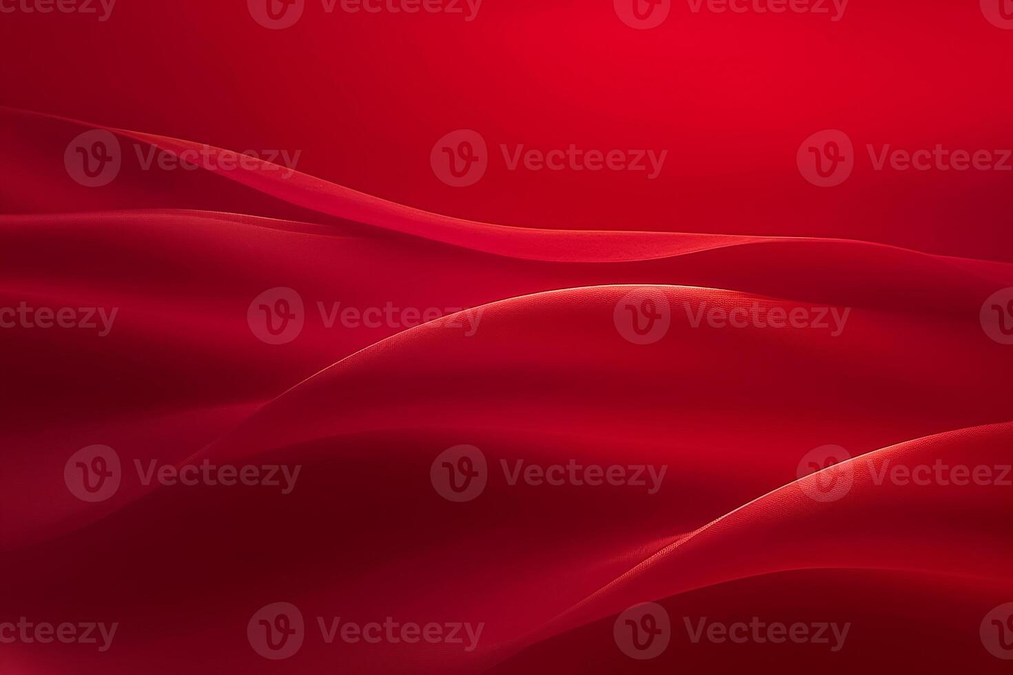 AI generated red color background surrounded by romantic atmosphere of floating Red heart shaped cutout papers photo