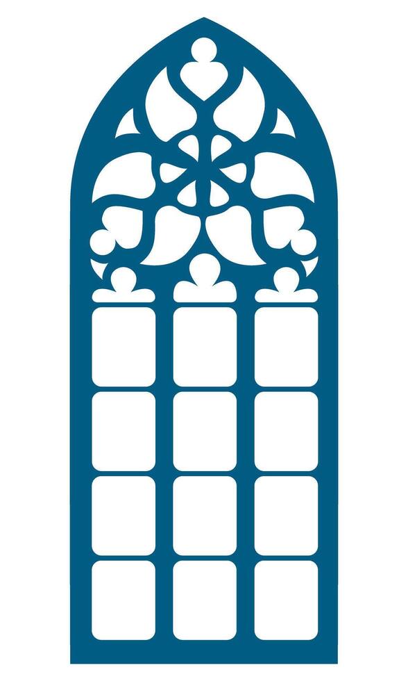 antique style window frame vintage interior element vector
