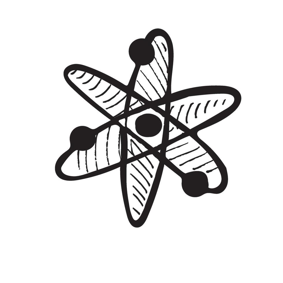 Scientific atom sign vector
