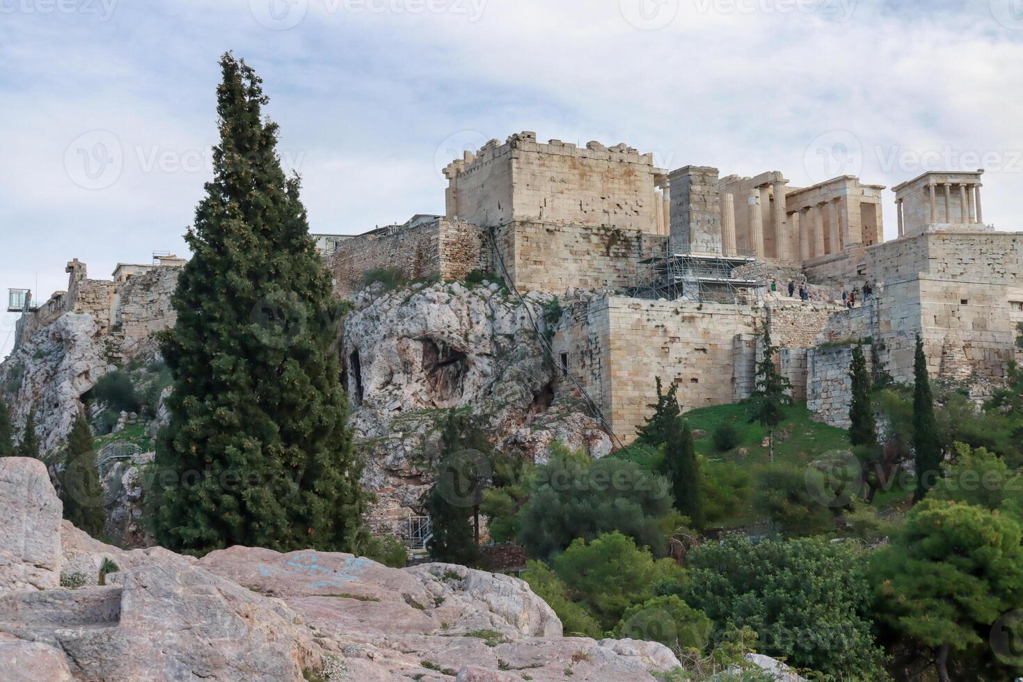 Ruins of the Acropolis in Athens, Greece. Athens is the capital of Greece. photo