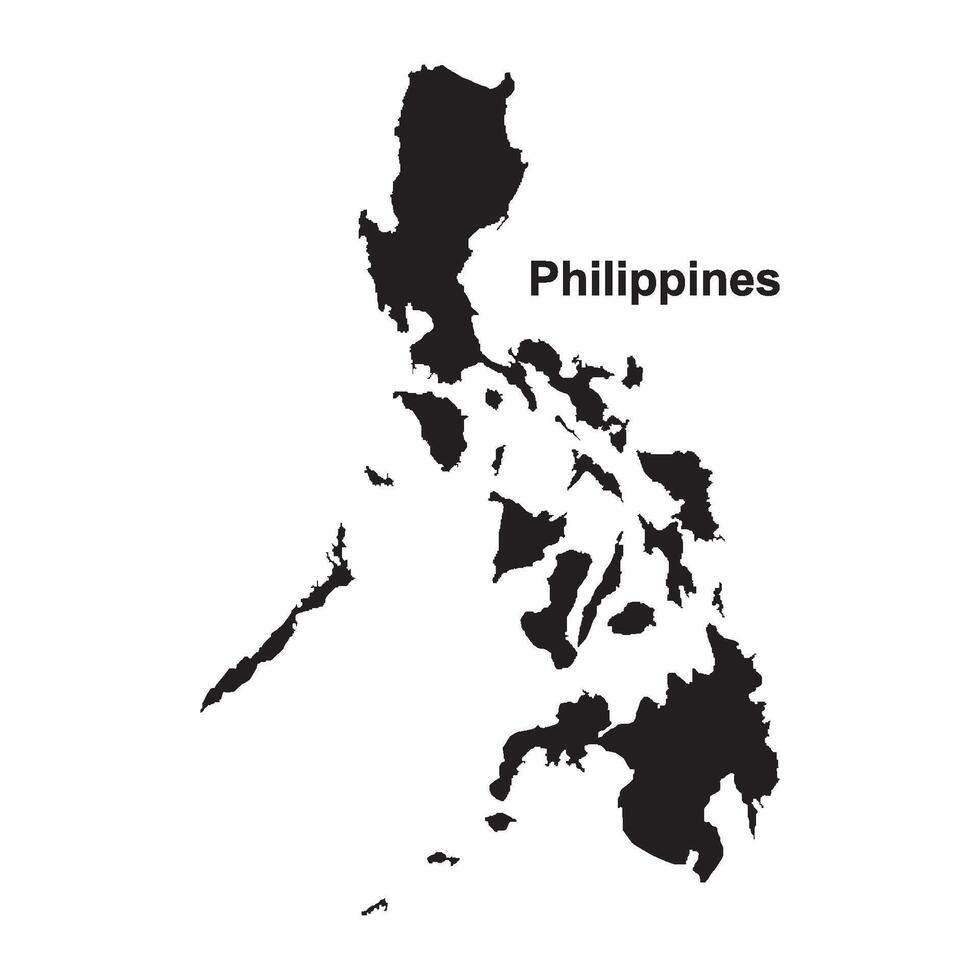 Philippines map icon vector