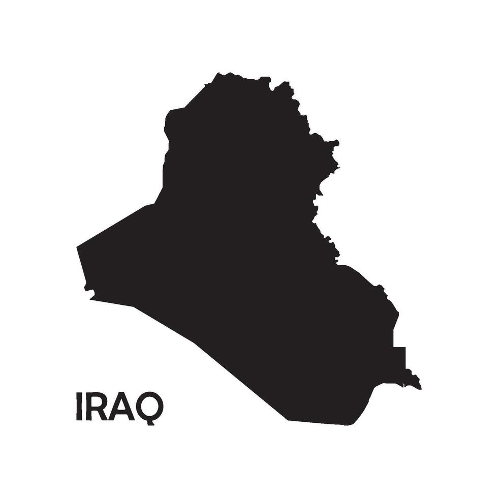 país mapa de Irak vector