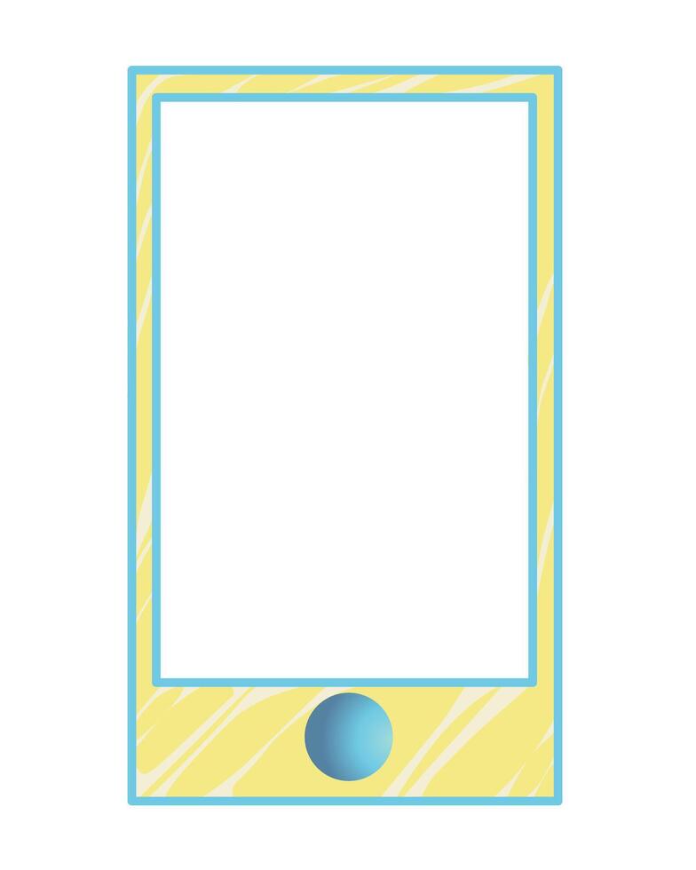 Design photo frame for mobile phone or phone. Perfect for photo frame, photo call, wallpaper, background, poster, banner vector