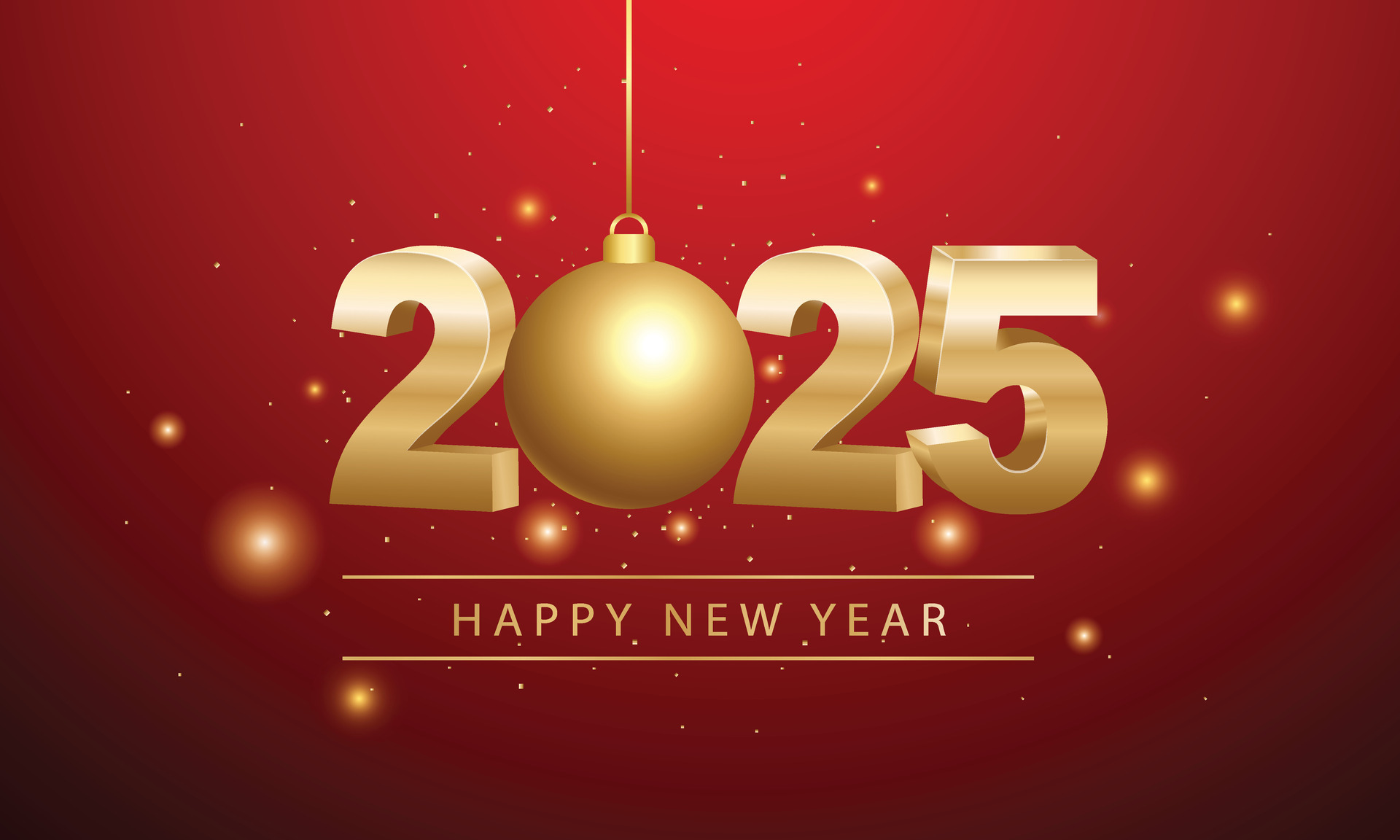 2025 contento nuevo año antecedentes diseño. saludo tarjeta, bandera, póster. vector ilustración
