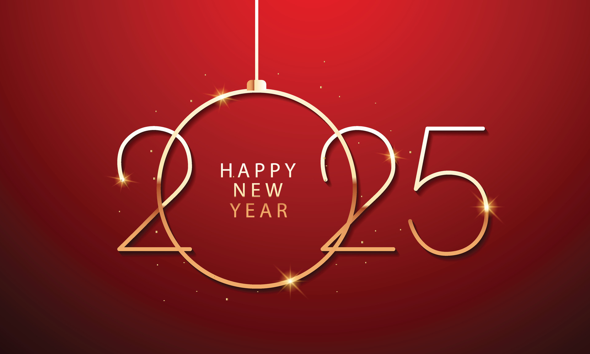 2025 Happy New Year Background Design. Greeting Card, Banner, Poster. Vector Illustration