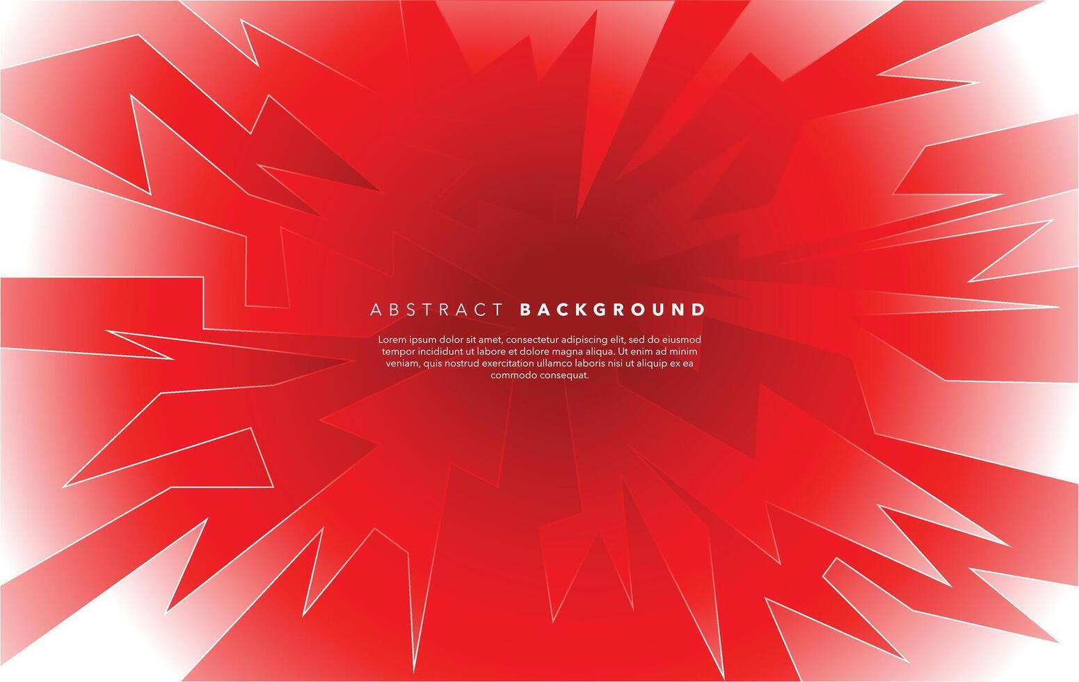 red and white modern abstract background design template vector