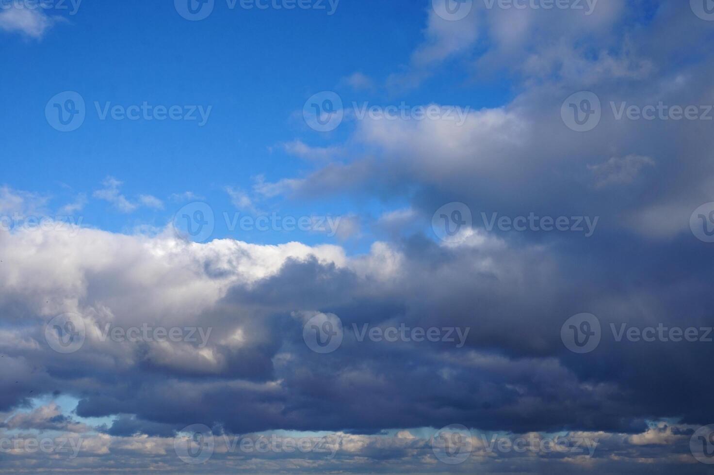 Sky with Clouds on Sunny Day photo