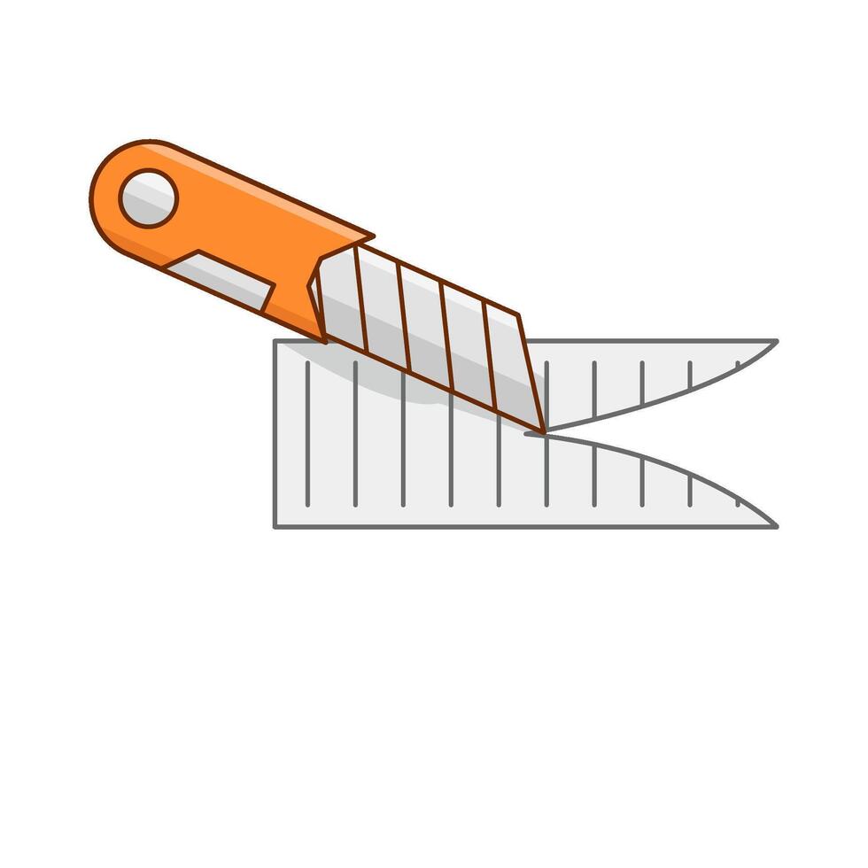 cutter ripped paper illustration vector