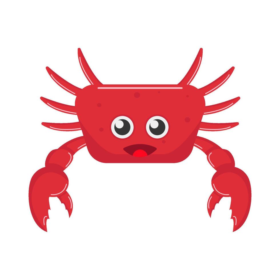 crab animal  illustration vector