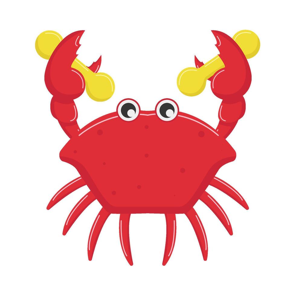 barbel in crab illustration vector