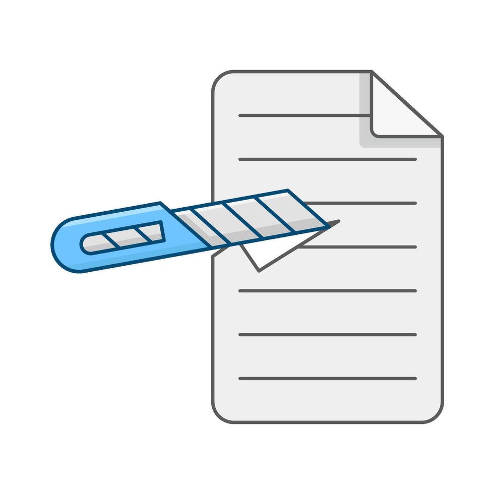cutter ripped paper illustration vector