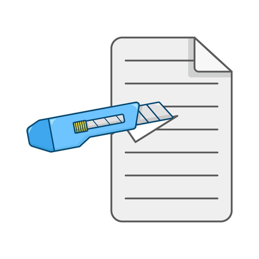 cutter ripped paper illustration vector