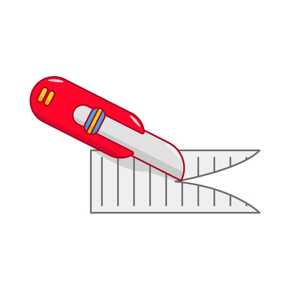 cutter ripped paper illustration vector