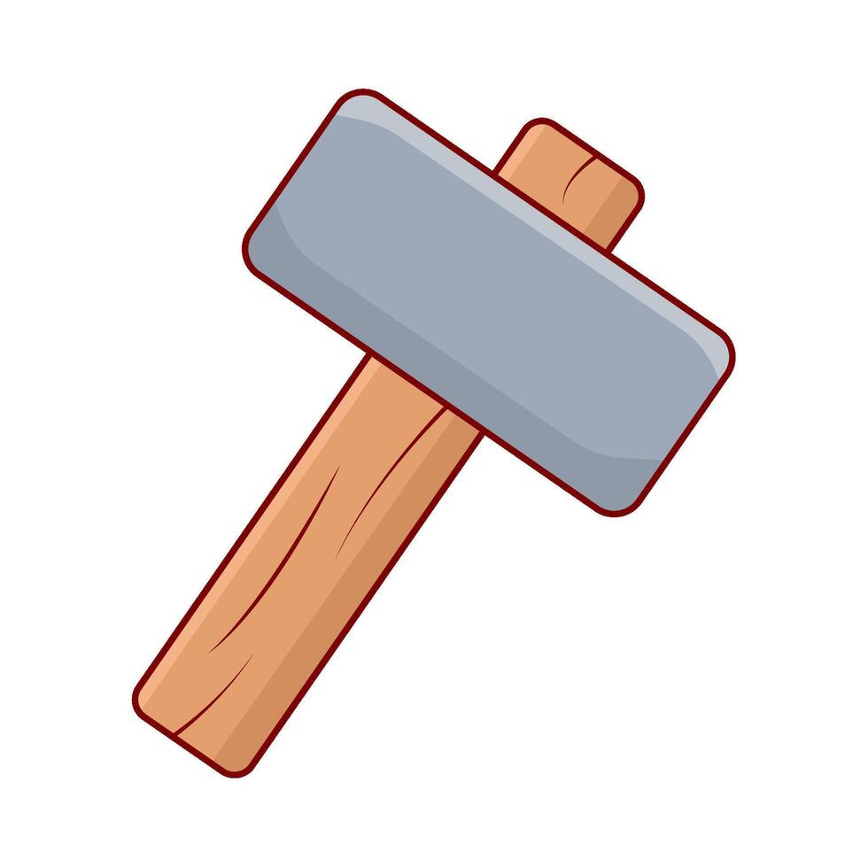 hammer weapon  illustration vector