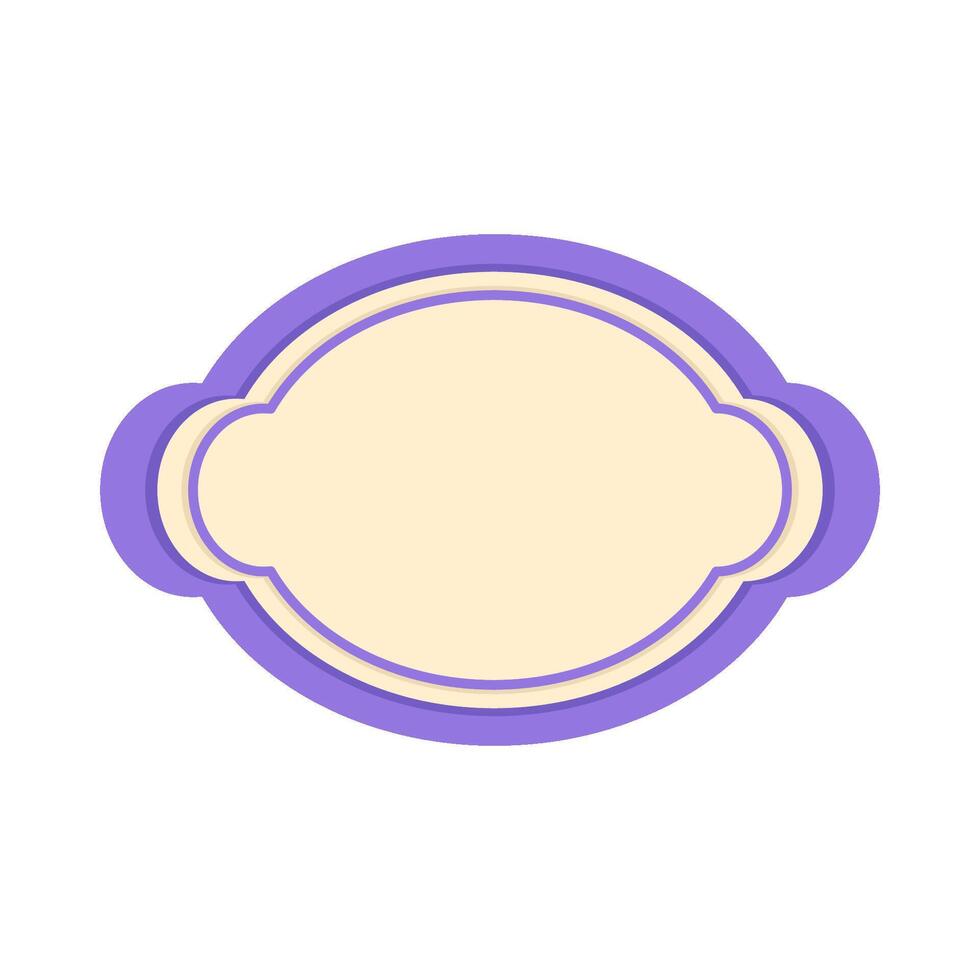 frame oval illustration vector