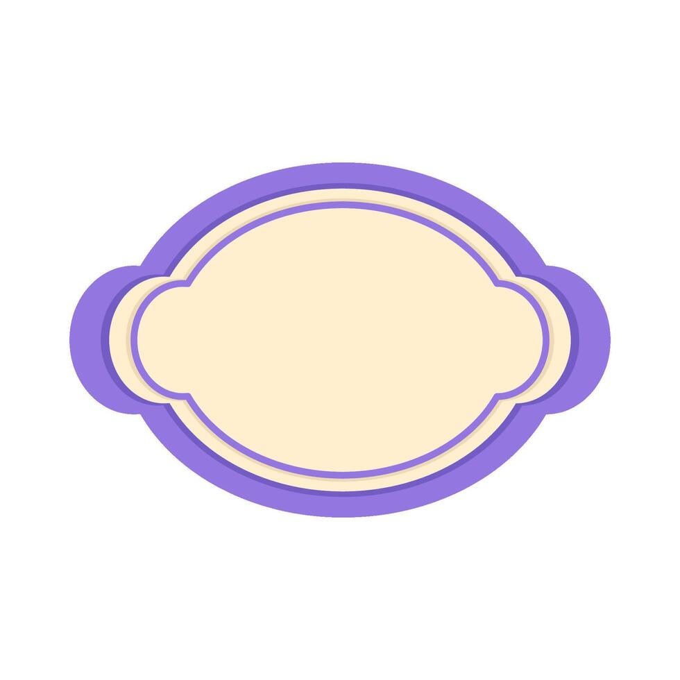 frame oval illustration vector