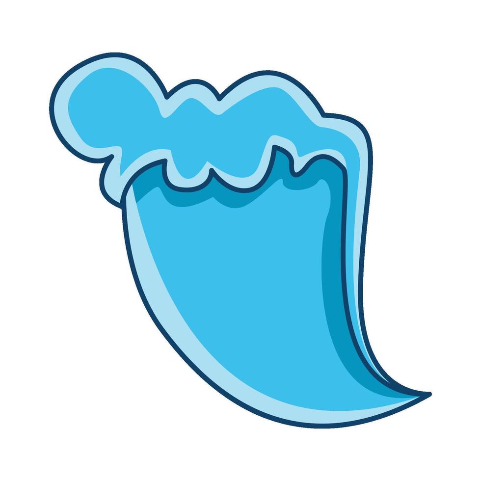 sea wave illustration vector