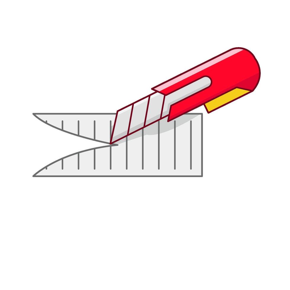cutter ripped paper illustration vector