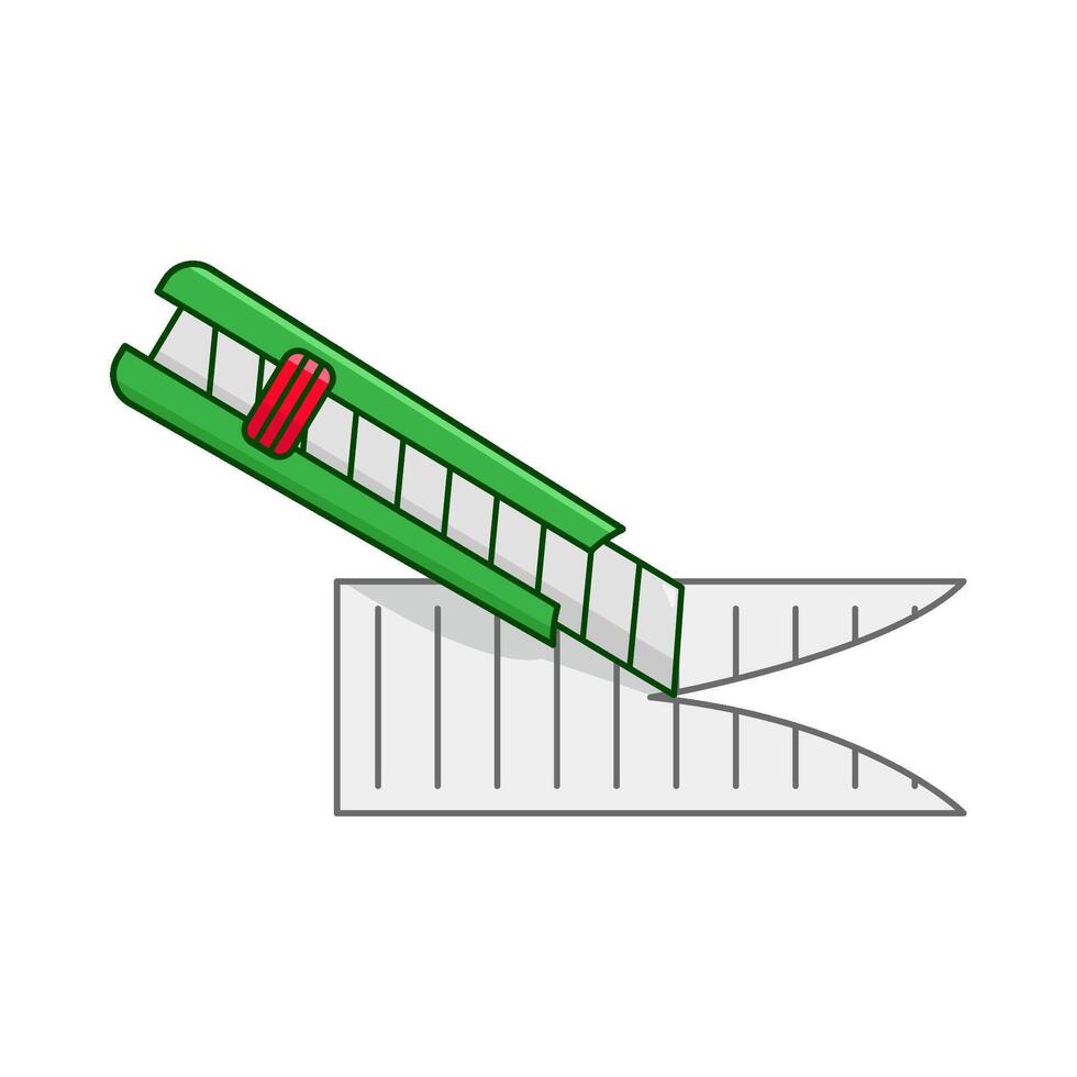 cortador rasgado papel ilustración vector