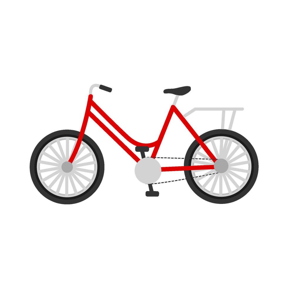 Bicycle transportation illustration vector