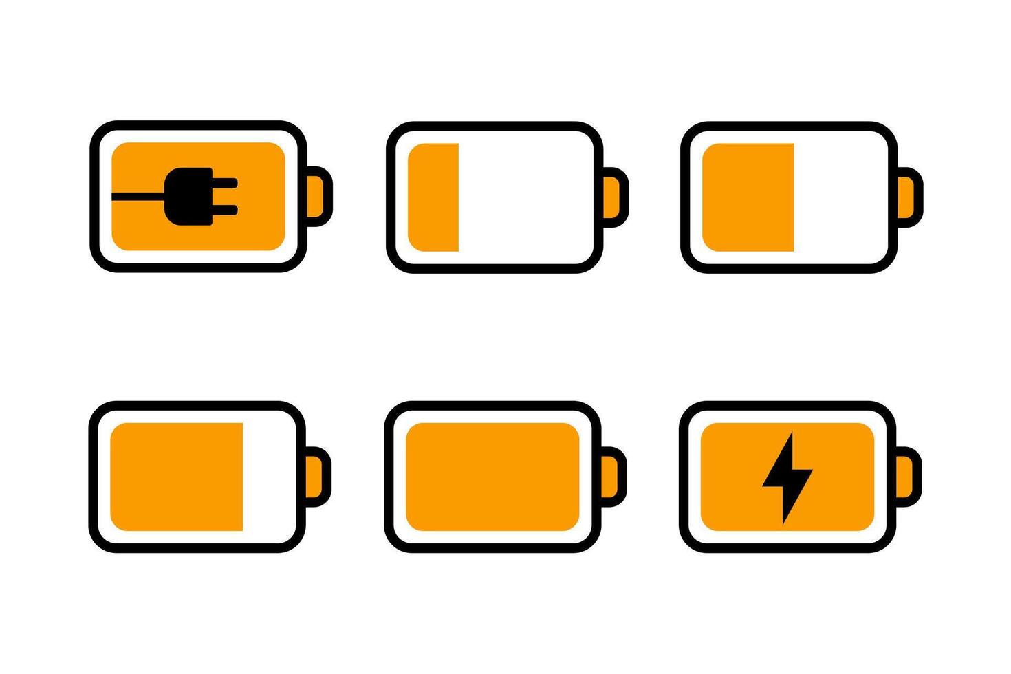 Battery Icon Pack vector design illustration