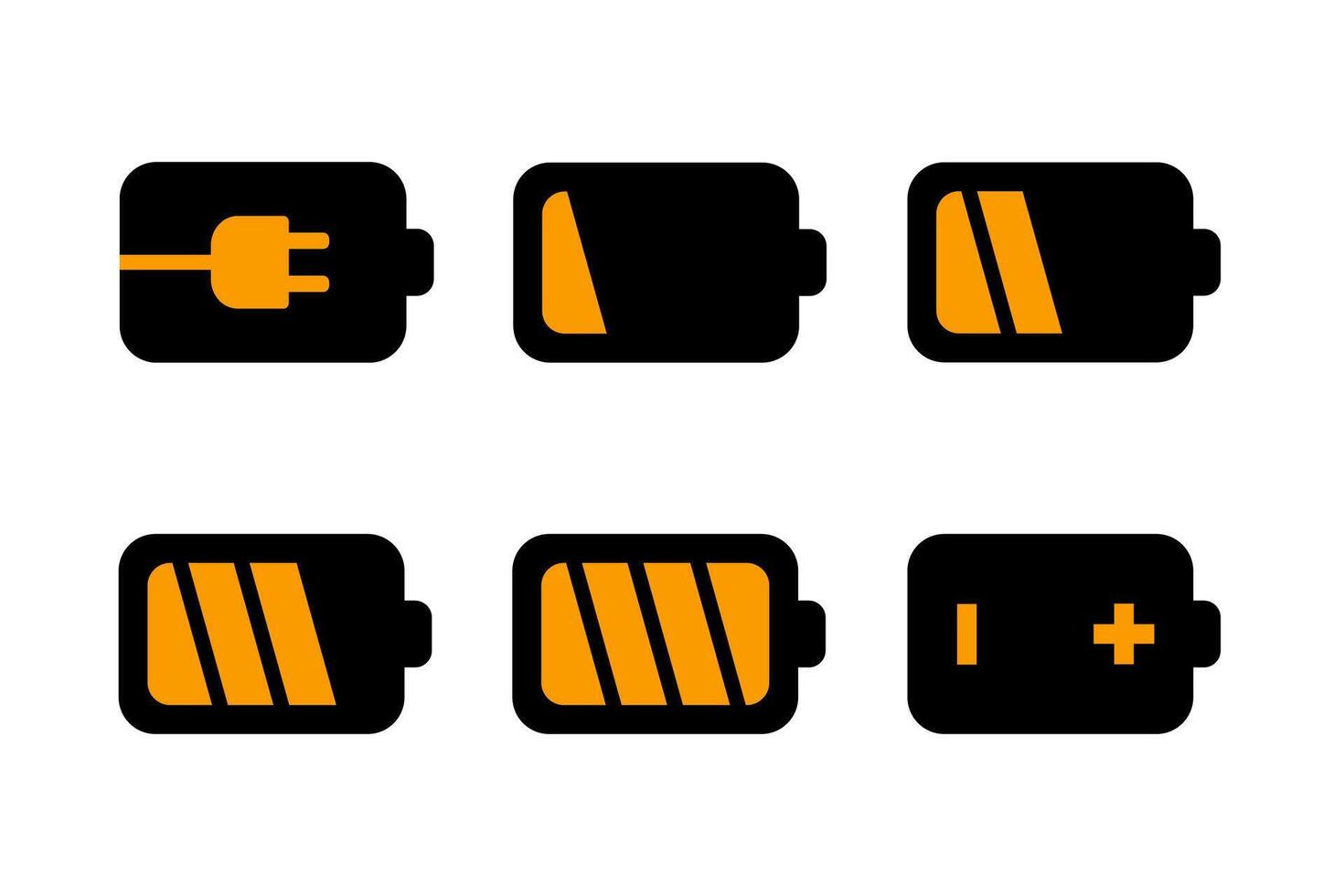 Battery Icon Pack vector design illustration