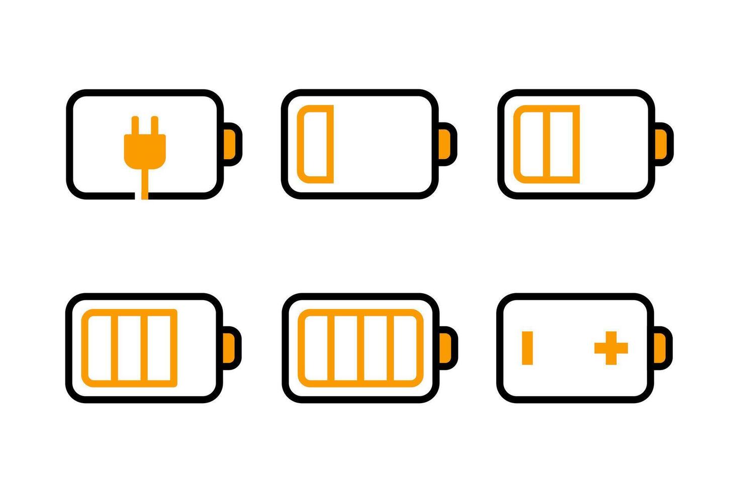 Battery Icon Pack vector design illustration