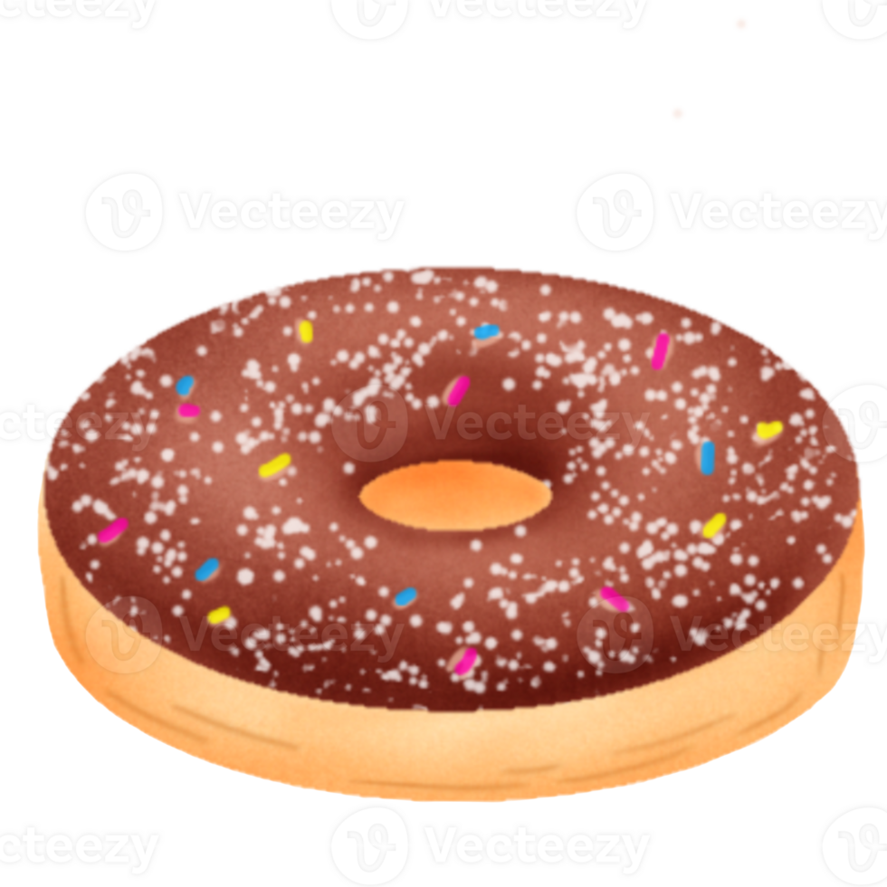 chocolate donut with sprinkles png