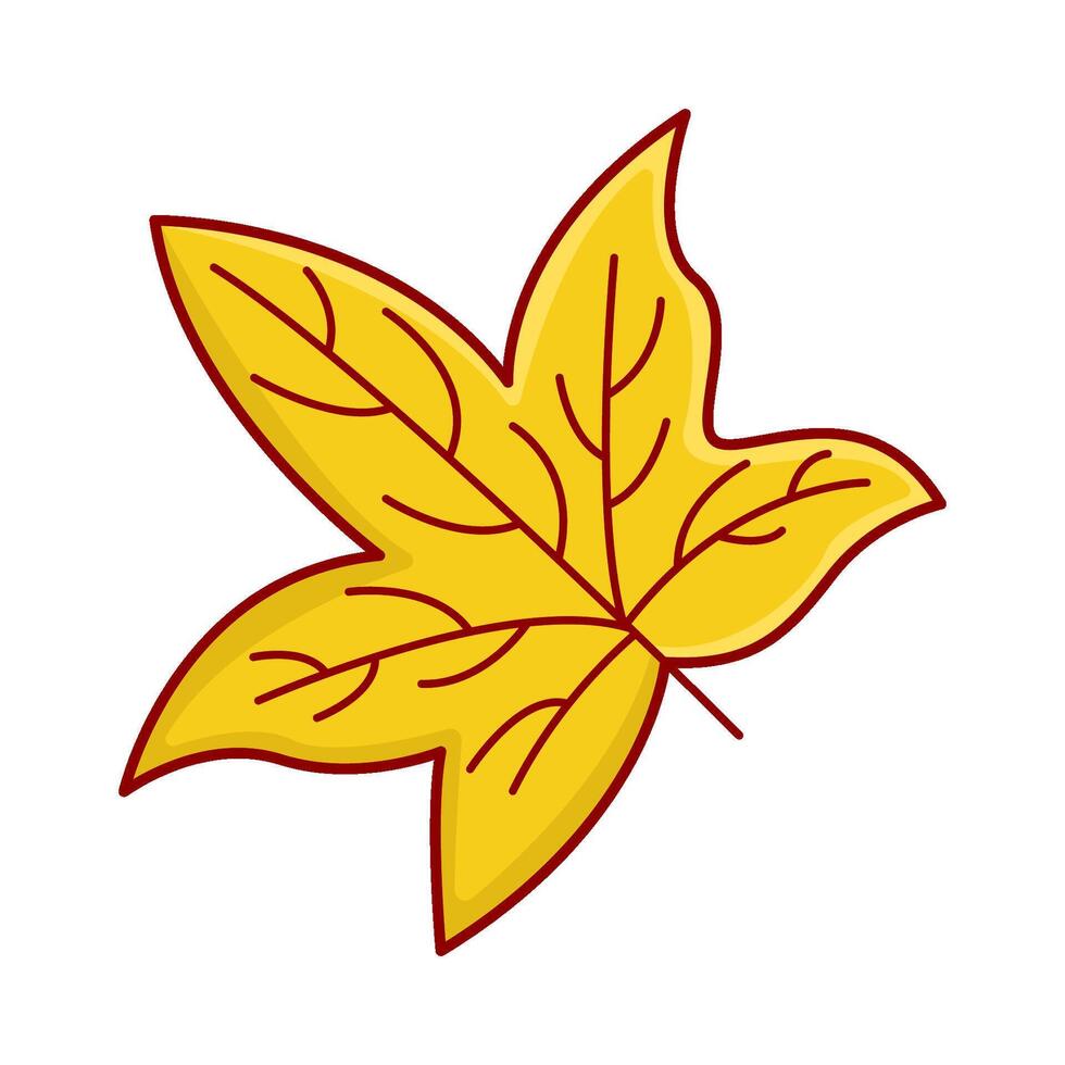 maple leaf autumn illustration vector