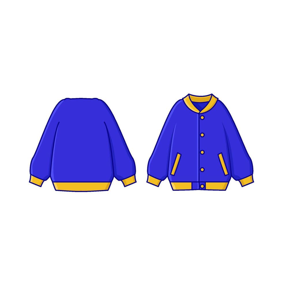 jacket varsity illustration vector