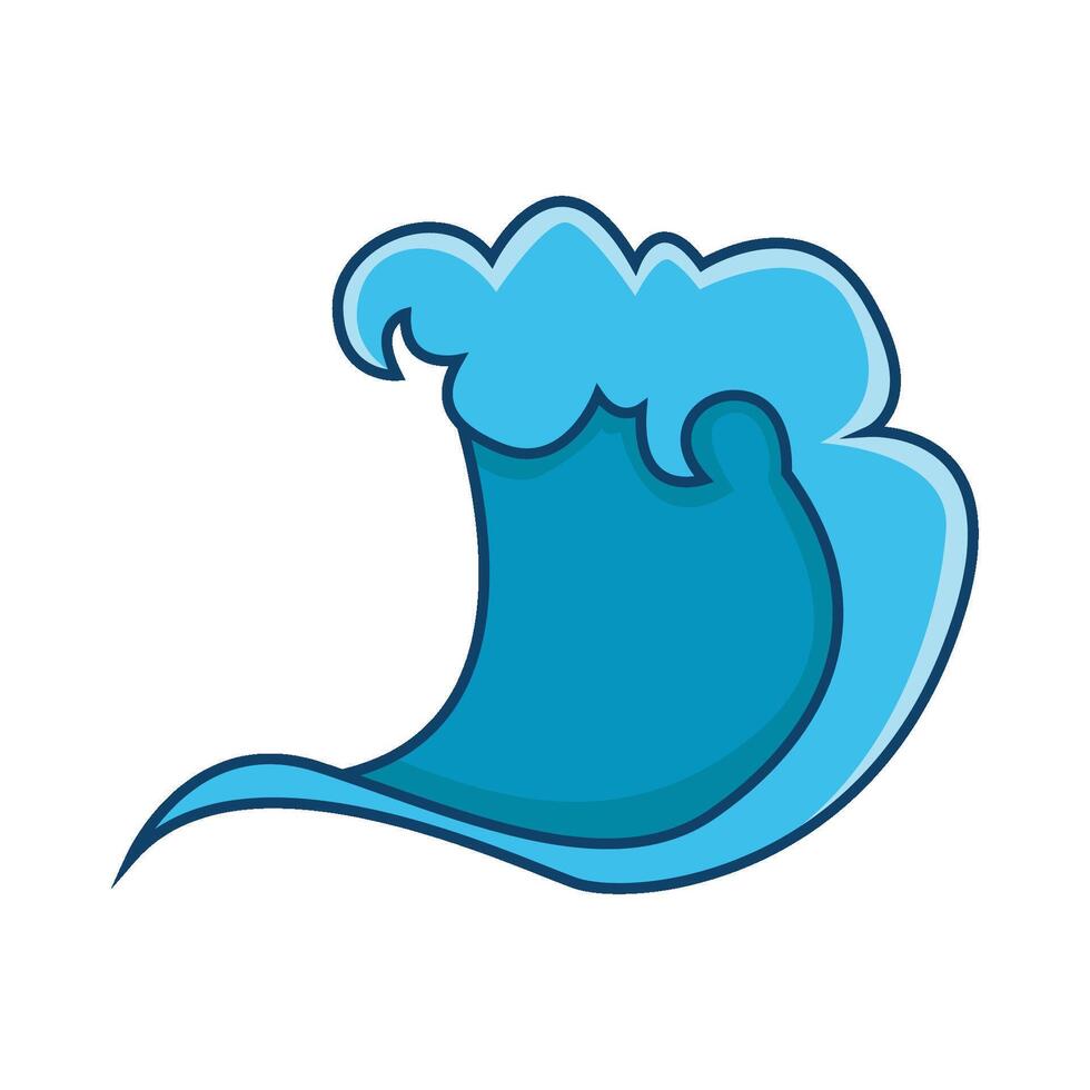 sea wave illustration vector