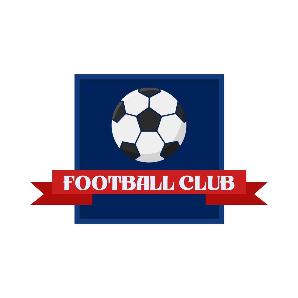 fútbol americano club con bandera ilustración vector