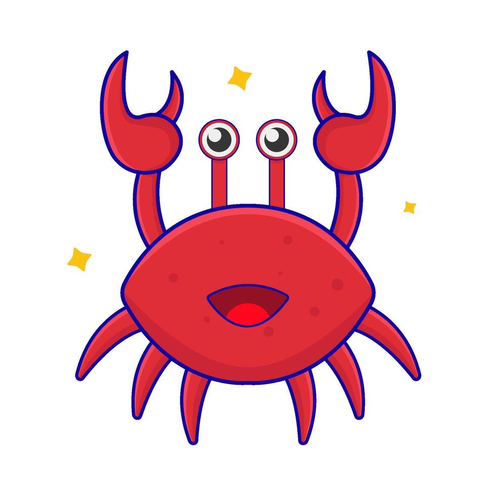 crab animal illustration vector