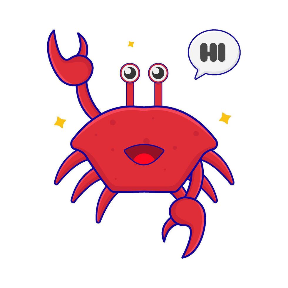 ab with hi in speech bubble illustration vector