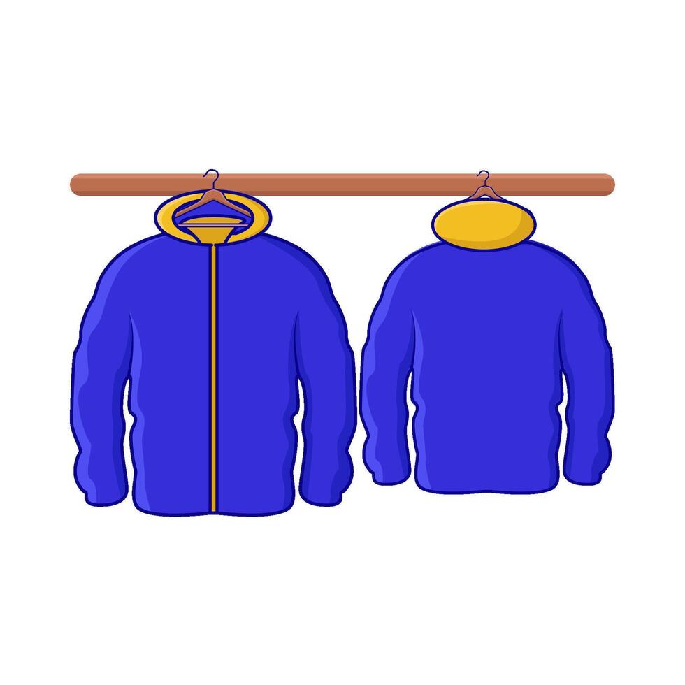 jacket hanging illustration vector
