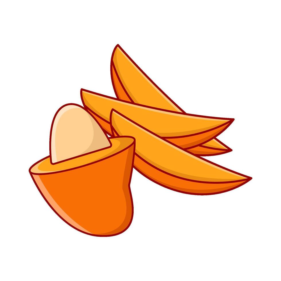 ilustración de fruta de mango vector