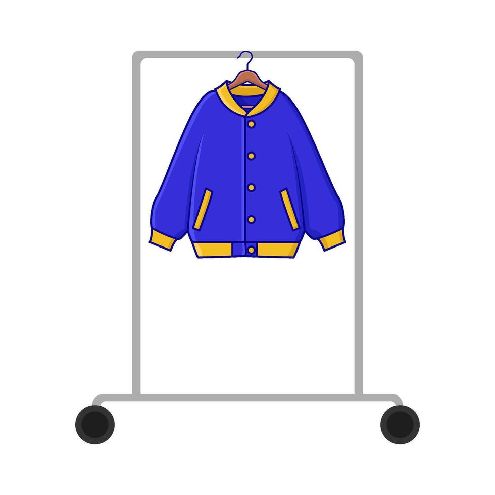 chaqueta colgando ilustración vector