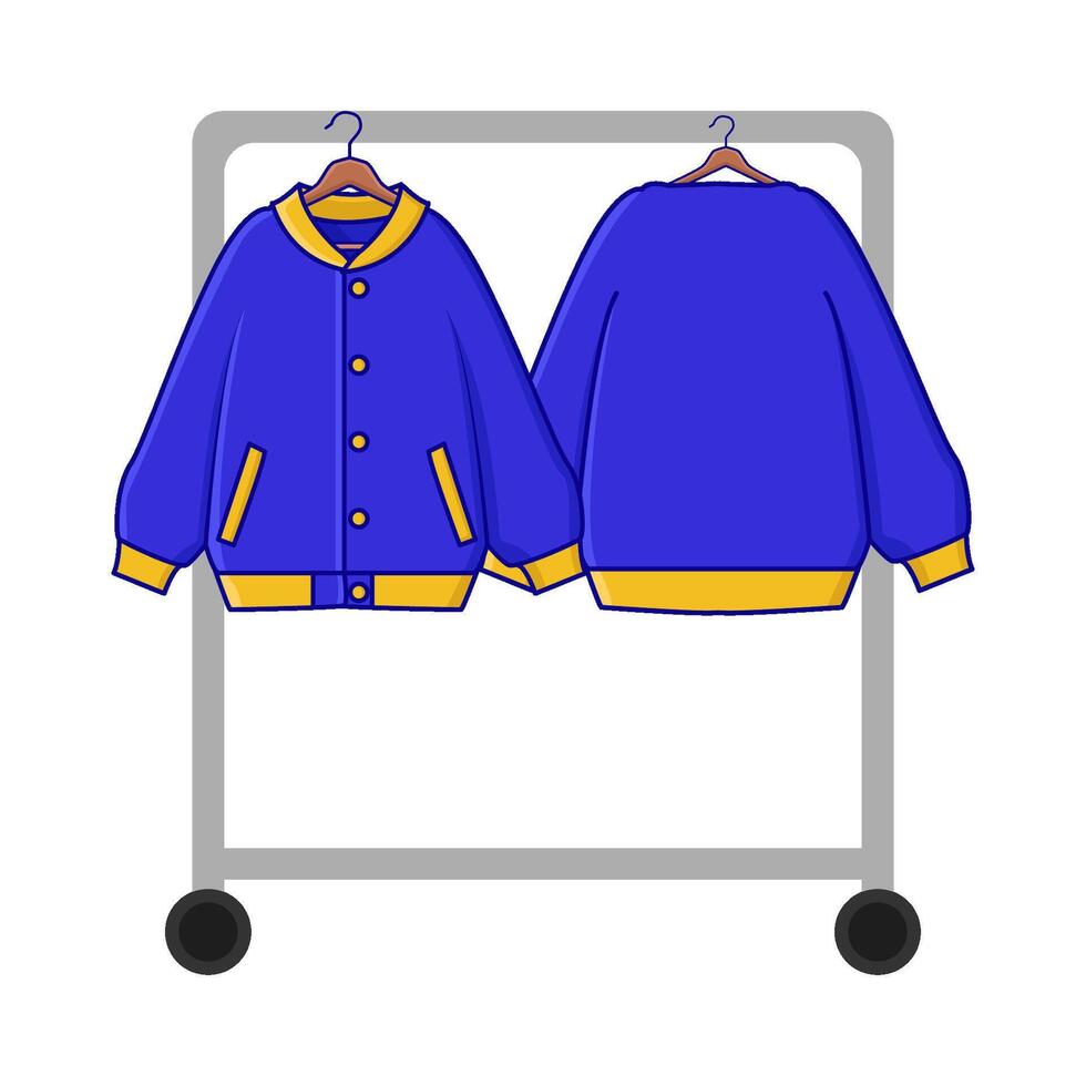 jacket hanging illustration vector
