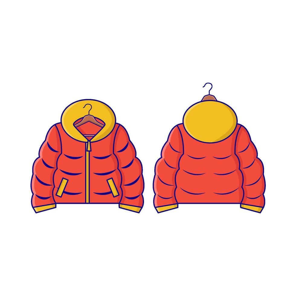 bomber jacket illustration vector
