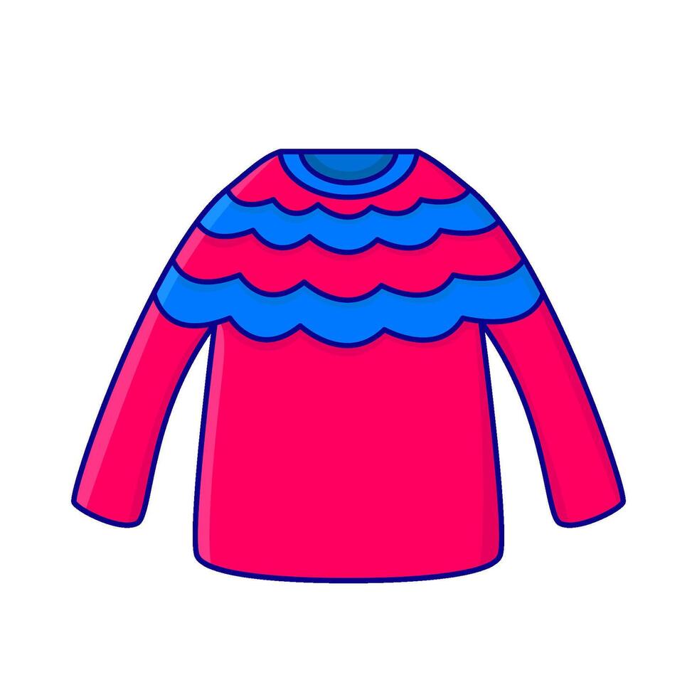 sweater knit illustration vector