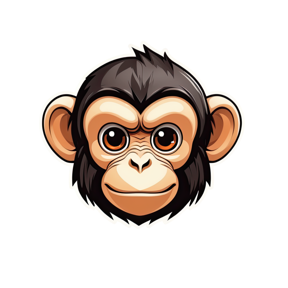 ai generiert Logo Esport Kopf von Affe Illustration Design png