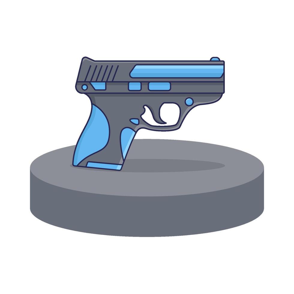 shotgun in display illustration vector