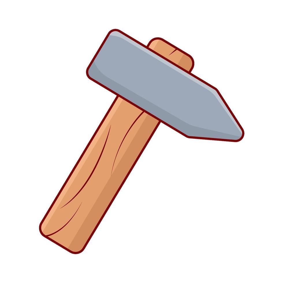 hammer weapon  illustration vector