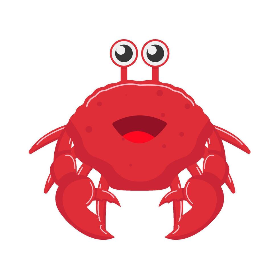 crab animal  illustration vector