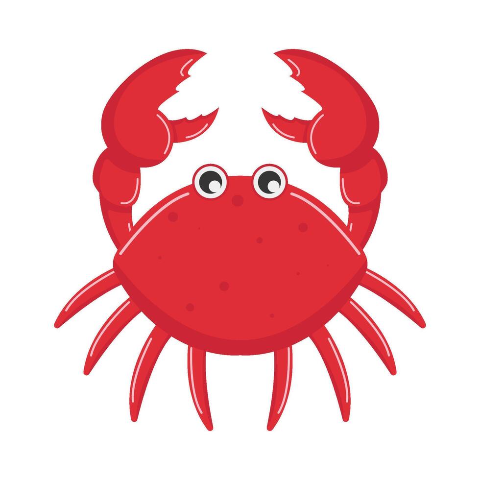 crab animal illustration vector