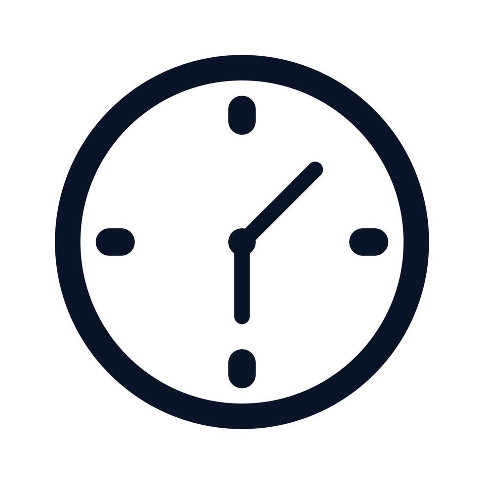 Vector clock icon vector illustration template