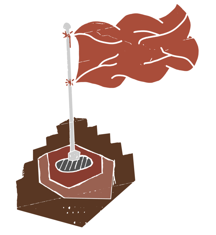 red flag ilustration the meaning of freedom and revolution png