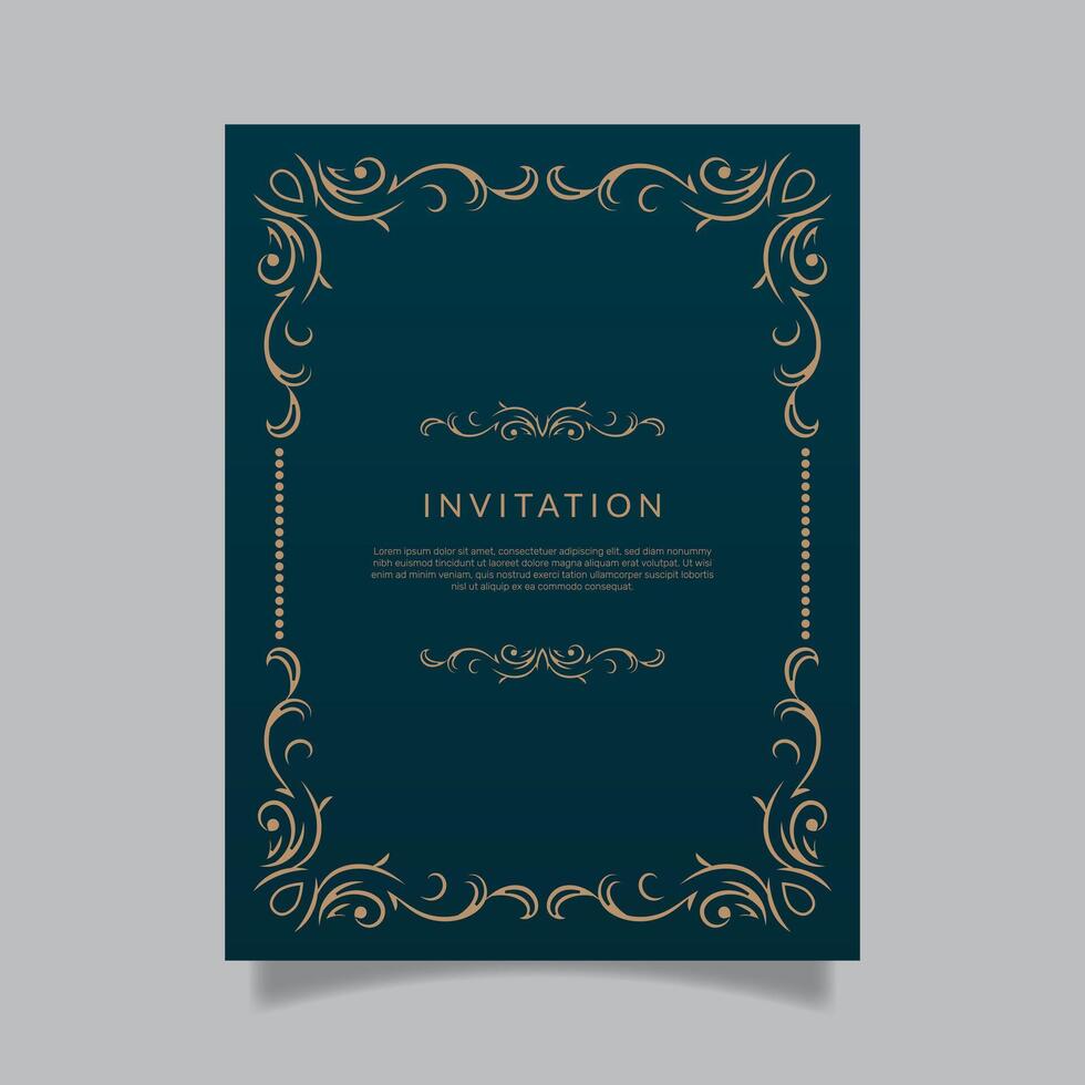 vector invitación, tarjeta con étnico elementos.