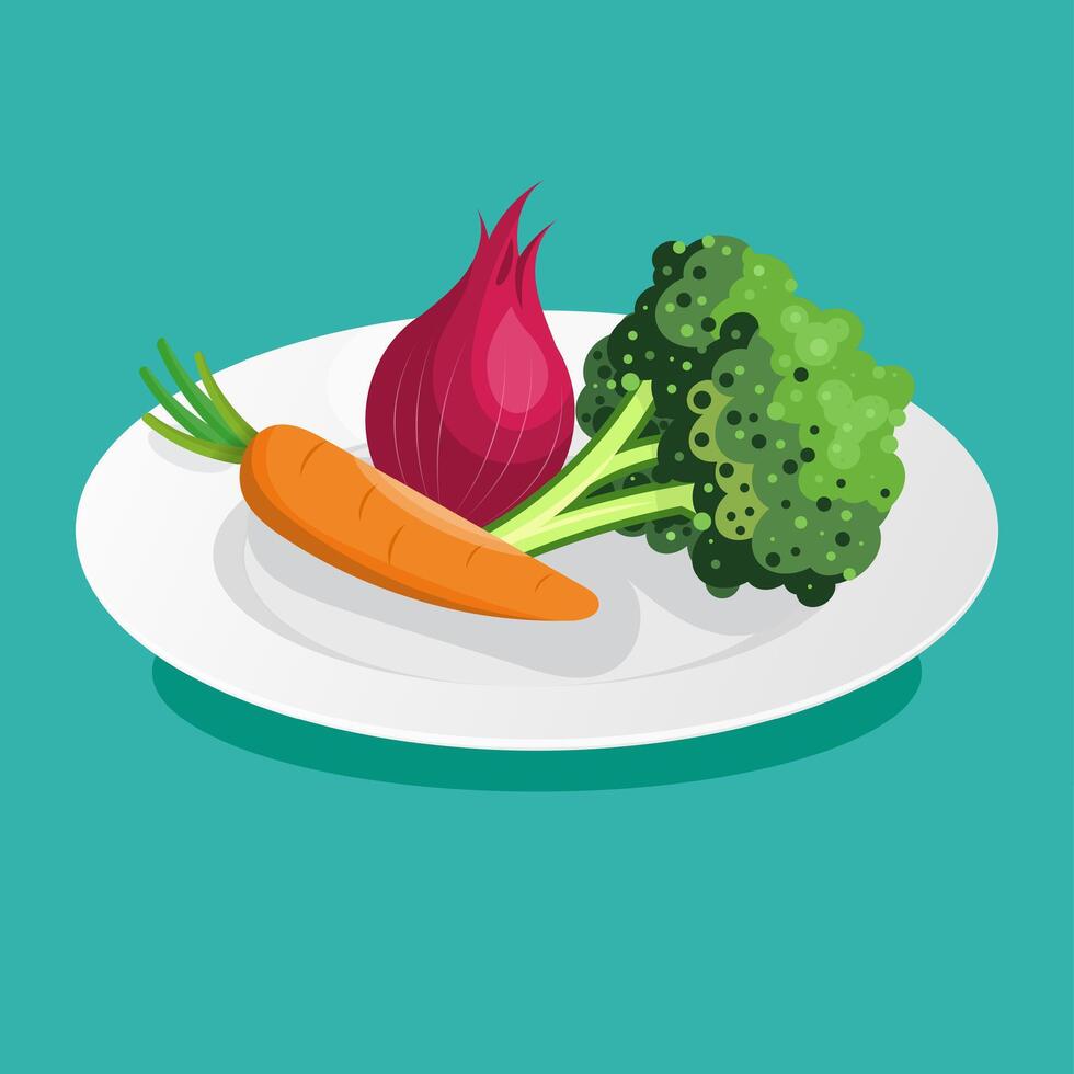 healthy food concept flat design. - Vector. vector