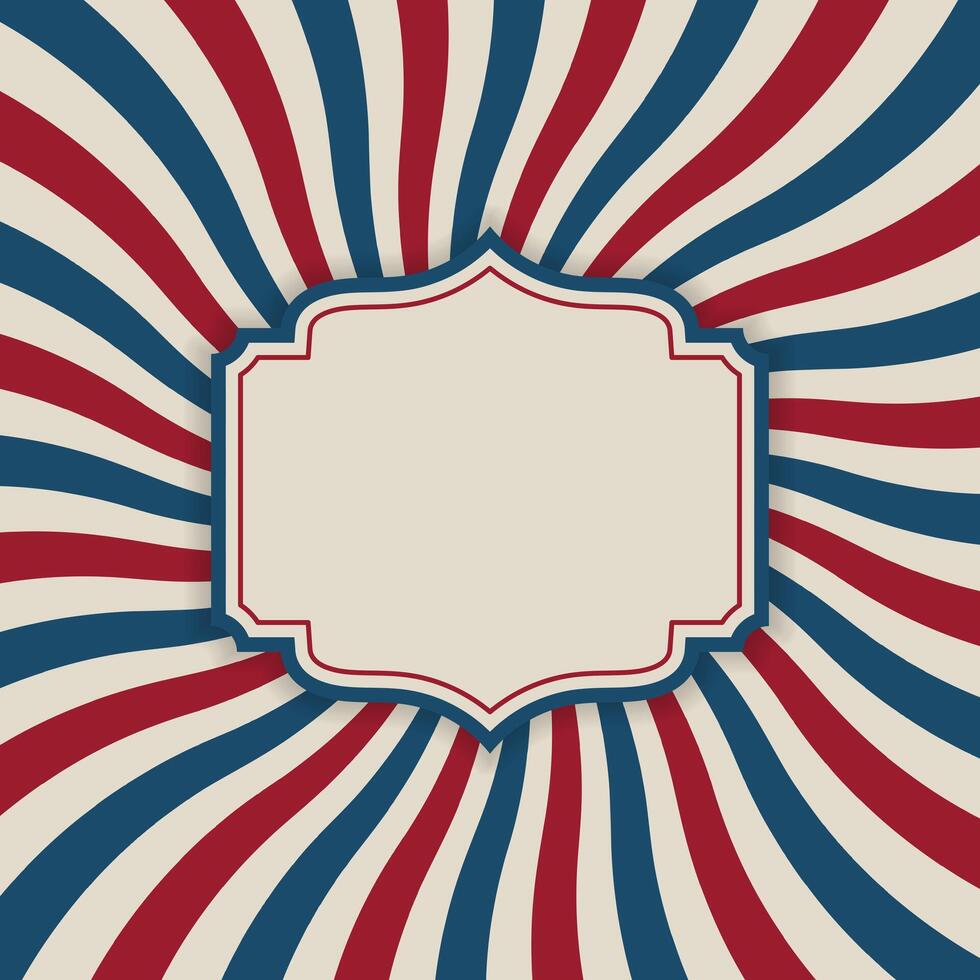 vintage design template with label stripes banner. - Vector. vector